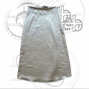 ZARA Light Gray/Silver Skirt